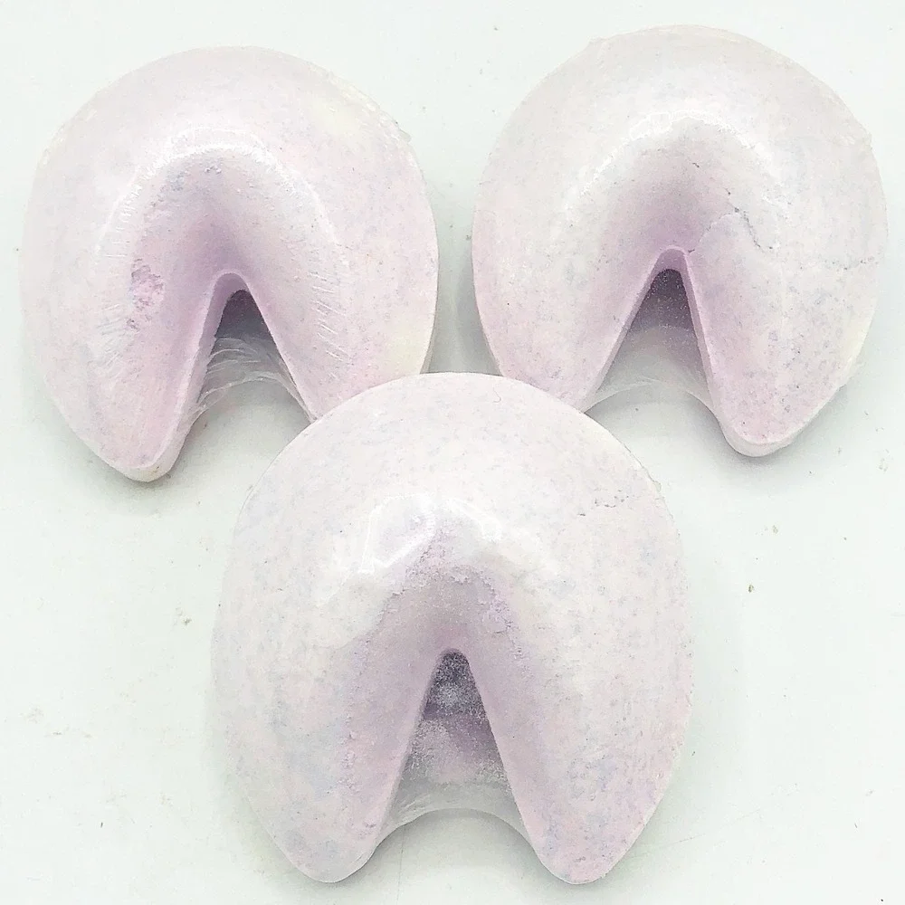 Set of 3 Lavender Fortune Cookie Bath Fizzie Words of Wisdom